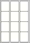 LABELS4U 500 Sheets A4, 12 Labels per Sheet, Size 63.5 x 72mm (6000 Labels)