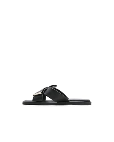 Image of Ted Baker Women's Spencer Leather Cross-Strap Bow Slide
