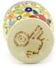 Polmedia Polish Pottery Egg Holder UNIKAT - Summer Bouquet Pattern Handmade in Boleslawiec Poland + Certificate of Authenticity