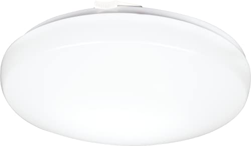 Lithonia Lighting 11 Inch Round LED Flush Mount Ceiling Light, Low Profile Modern Ceiling Light Fixture, 4000K Cool White Color Temperature, Dimmable, White (FMLRL 11 14840 M4)
