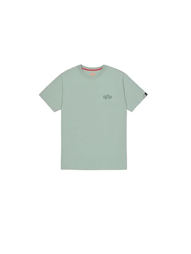 Alpha Industries Signature Backprint T-Shirt para Hombre Frost Green L