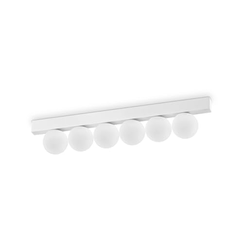 Plafonnier Globe Blanc Ideal Lux PING PONG contre les zones d'ombre