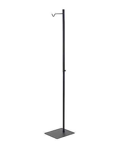 Yamazaki 4515 Height Extendable Lantern Stand, Black, Approx. W 10.2 x D 11.8 x H 31.5 - 60.9 inches (26 x 30 x 80 - 152 cm), Tower Garden Light Stand, Height Adjustable