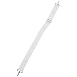BESPORTBLE White Adjustable Snare Drum Sling Strap Oxford Cloth Percussion Accessory for Marching Band and Parade Use