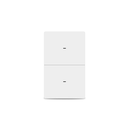 LOUYSGEN Smart Switch for Light,Need Neutral Wire,Single-Gang 2-Button,Works with Alexa/Tuya/Smart Life,2.4GHz WiFi Button Switch,Non-Dimmable,White