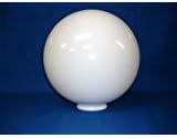 12 inch White Acrylic Plastic Light Round Pole Post Globe Lamp Fixture C