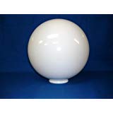 12 inch White Acrylic Plastic Light Round Pole Post Globe Lamp fixture