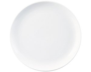Plato redondo porcelana blanca 14 pulgadas miniatura 1