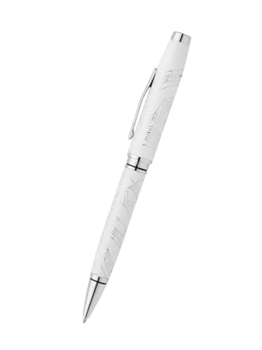 Image of Cross Coventry Zodiac Year of the Snake Pearl White Lacquer with Chrome Appointments Refillable Ballpoint Pen - Medium Point, Black Ink, Luxury Gift Box