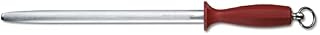 Victorinox Sport Zubehör Metzgerstahl Nylongriff Micro-Finecut Oval Butcher Sharpening Steel, Black/Silver, 30 x 5 x 5 cm