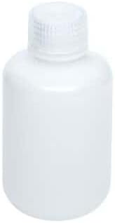 Cole-Parmer Economy Narrow-Mouth Plastic Bottle, HDPE, 125mL (4oz): 12/PK