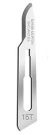 Swann-Morton® #15T Sterile Surgical Blades, Carbon Steel [Individually Packed, Box of 100]