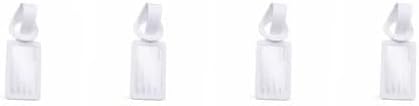 Silicone Boarding Pass Luggage Tag - 4 Pack — WHITE