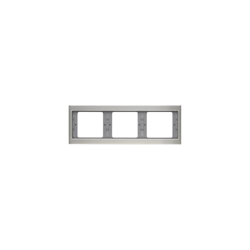 Cadre 3 postes Hager K5 horizontal en acier pour harmoniser votre cuisine moderne