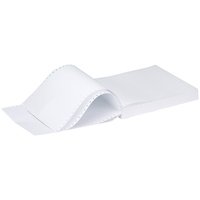 Q-Connect 11x9.5 Inches 1-Part 70gsm Plain Micro-Perforated Listing Paper (Pack of 2000) C17MP