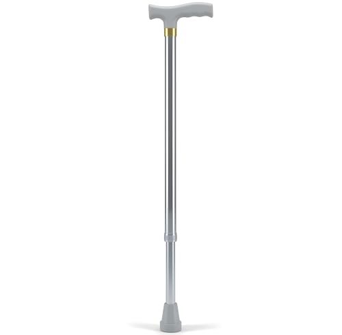 Image of MCP Jindal Premium Height Adjustable Walking Stick Aluminium Cane Trekking Support Stick for Men, Women & Old People (Silver)
