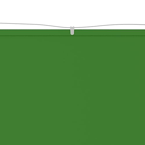 Store vertical anti-vent et vis-à-vis vert clair 100x420cm en tissu Oxford - 4