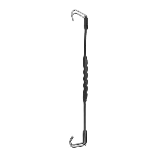 TOYZFRIENDY Correa para Transportar Batería de Coche Negra Herramienta de Elevación Resistente de PP y Hierro Portador de Baterías para Automóviles y Vehículos Recreativos Uso Seguro y Cómodo