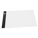 Luminosité réglable : appuyez sur le bouton pour modifier la luminosité et répondre à différents besoins de dessin. tablette lumineuse pour artistes, tableau à dessin