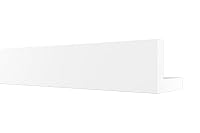 HEXIMO Winkelprofil weiß 1.7 Meter Profile - XPS Abdeckleisten für Heizungsrohre, L-Profil Rohrabdeckleiste Eckleiste Modell: HRA-1-54x66 mm (10.2 Meter / 6 Leisten) – Ansicht 3