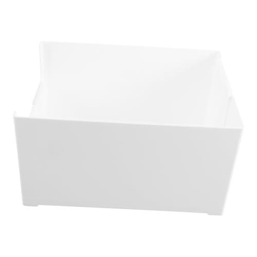 CLISPEED Caja de almacenaje Organizador de armario organizador de almacenamiento de plástico contenedor de almacenamiento plegable contenedor de almacenamiento expandible el plastico blanco