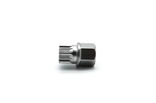 Image of TEMO Abc5 /16Pt Wheel Lock Lugnut Anti-Theft Lug Nut Screw Removal Key Socket S3057 for Vw Audi