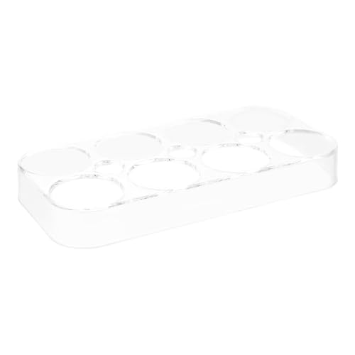 BUGUUYO Bandeja Transparente para Huevos para Frigorífico Caja de Almacenamiento de Compartimentos Organizador Espacioso de PP Seguro para Mantener Huevos Cocina y Nevera