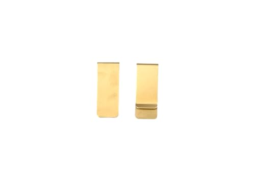 Clips porte-cartes laiton massif 20 mm pour éviter les cartes perdues dans le cuir