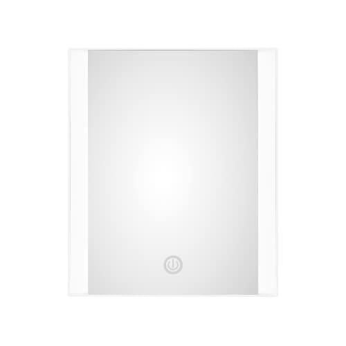 reflections conair mirror - Conair Reflections LED Lighted Vanity Makeup Mirror, 1x Magnification, Glossy White Finish