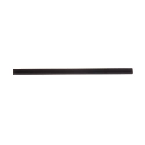 TableCraft 100132 Straws, 7-3/4"L, 6mm Thick, unwrapped, Paper, Solid Black (500 per Pack), 6 Pack per case