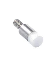 Ceramic Flat Contact Points for Dial Indicator Thickness Gauge M2.5 Thread Shank 4mm Diameter