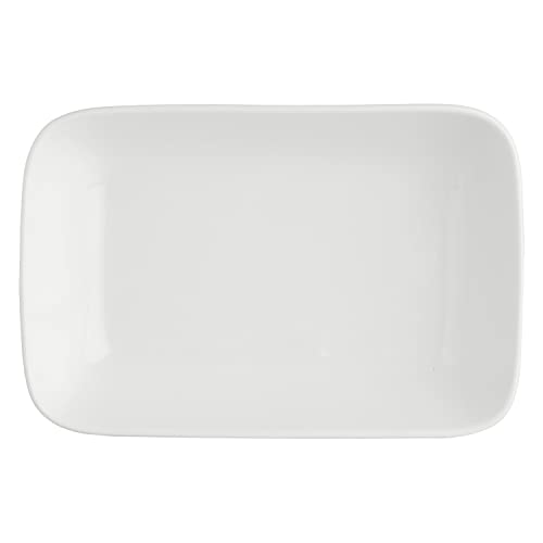 La Porcellana Bianca - Piatto Rettangolare fondo 22x15x5,5 cm Essenziale New Age