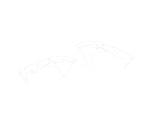 Kit de protection transparent pour plastiques de Kawasaki KX-F 250