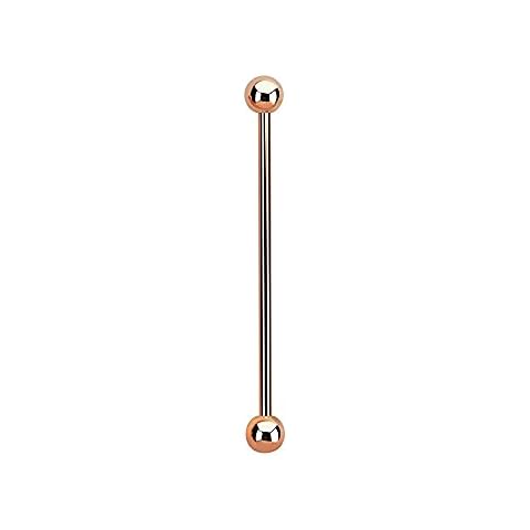 Pierced Owl Rose Gold Industrial Barbell Cover