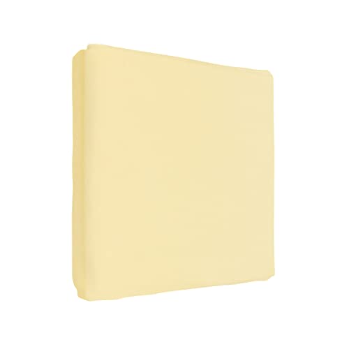 Jersey 100% Baumwolle Spannbettlaken für 160 x 70 cm Kleinkind Junior Bett Matratze (Gelb)