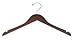 Walnut & Chrome Flat Top Hanger (Petite Size) [ Bundle of 25 ]