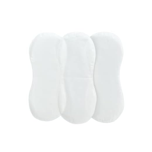 Quilted Bamboo Changing Pad Liner, Fits in Peanut Shaped Changing Pads, Super Soft Peanut Changer Liners are Warm On a Baby's Back, Thicker Waterproof Pads are Machine Washable - 3 Pack