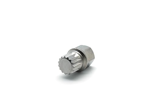 TEMO Abc4/15Pt Wheel Lock Lugnut Anti-Theft Lug Nut Screw Removal Key Socket S3057 for Vw Audi