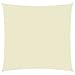 vidaXL Voile de Parasol Voile d'Ombrage Ecran Solaire de Jardin Store de Patio Terrasse Balcon Extérieur Tissu Oxford Carré 4,5x4,5 m Crème