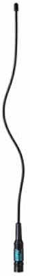 Diamond Antenna Dual Band HT Antennas SRJF40A High Performance Flexible Replacement Antenna for Handheld Ham Radios VHF UHF SMA Male Portable Extended Length Design