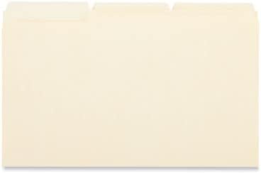 Universal File Folders, 1/3 Cut Assorted, Two-Ply Top Tab, Legal, Manila, 100/Box (16123) image 4