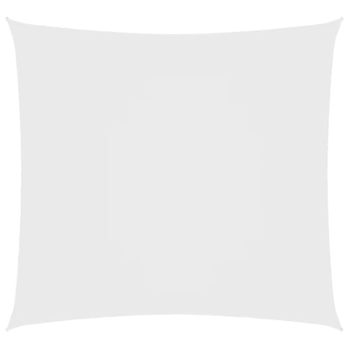 Voile d'ombrage carré 2x2 m blanc en tissu Oxford imperméable