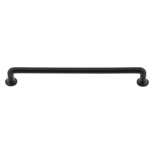 Ageless Iron Barn Round Corner Handle Cabinet Pull, 8-Inch, Matte