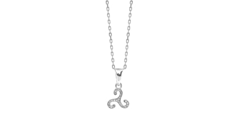 Triskel pendentif argent 925 zircons blancs le cadeau idéal avec symbole breton