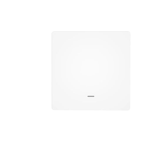 Variateur Matter commutateur LED connecté avec bouton et télécommande blanche 1 gang