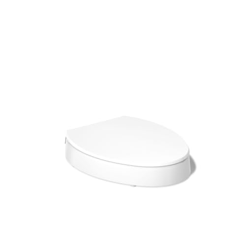 KOHLER Hyten 3" Height Solft Close Elongated Toilet Seat, White | 25875-0, Elevated Contoured Seat, Grip-Tight Bumpers, Quick-Attach Hardware - image 8