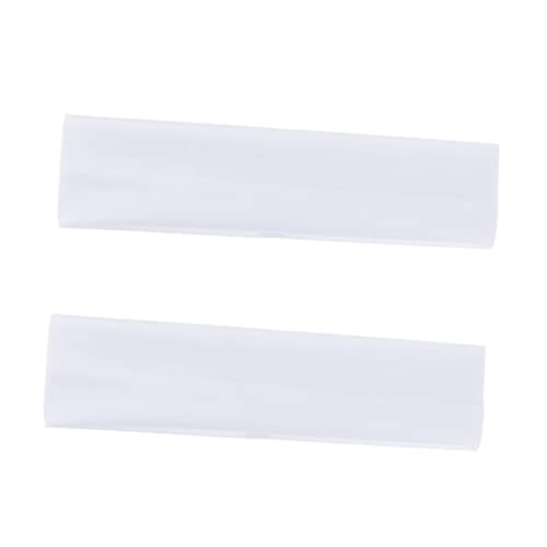 SOESFOUFU White Yoga Headband Men's Sports Headband Multi-Purpose for Yoga Dance Fitness Stretchy Sweat Band