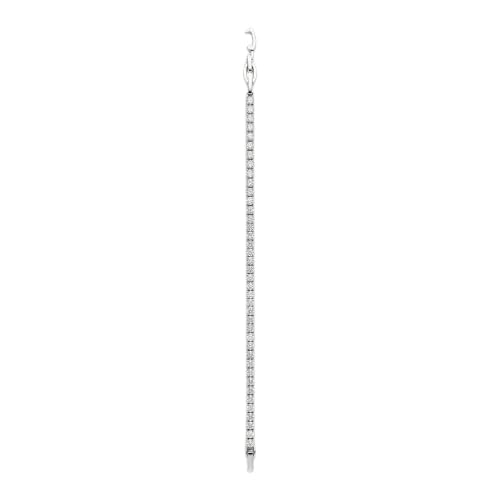 Tennis Bracelet for Women – Stainless Steel Dual Tone Bracelet with Round Cut Cubic Zirconia Stones, Luxury Dainty Adjustable Clasp, Anti-Tarnish Bridal Wedding Jewelry, Trendy Elegant Gift for Women & Girls-image-21