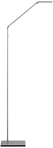 Possini Euro Design Bentley Modern Minimalist Style Task Floor Lamp Led Bright Lighting 61" Tall Silver Aluminum Adjustable Touch On Off For Living Room Reading House Bedroom Home #TOP7