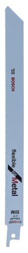 Image of Bosch Professional Sabre / Reciprocating Saw Blades, Flexible For Metal S 1122 Ef, Blade Length 225mm, Suitable For Thin Sheet Metals, Pipes /Profiles, Pack Of 5